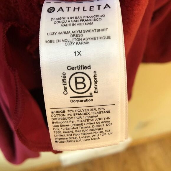 Athleta Cozy Karma Sweatshirt Dress - Picture 8 of 9
